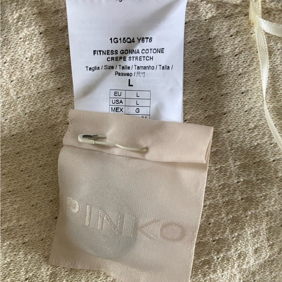 PINKO Bouclé Textured Mini Skirt NWT Ivory Cream Made in Italy French Girl Chic - Picture 8 of 12